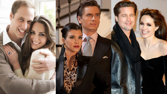 Kate Middleton, Prince William, Scott Disick, Kourtney Kardashian, Angelina Jolie, Brad Pitt Kate Middleton, Prince William, Scott Disick, Kourtney Kardashian, Angelina Jolie, Brad Pitt